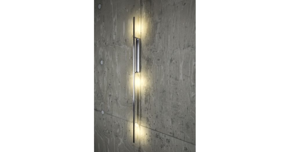 LEICHTSINN wall lamp by LIEHT on a concrete wall